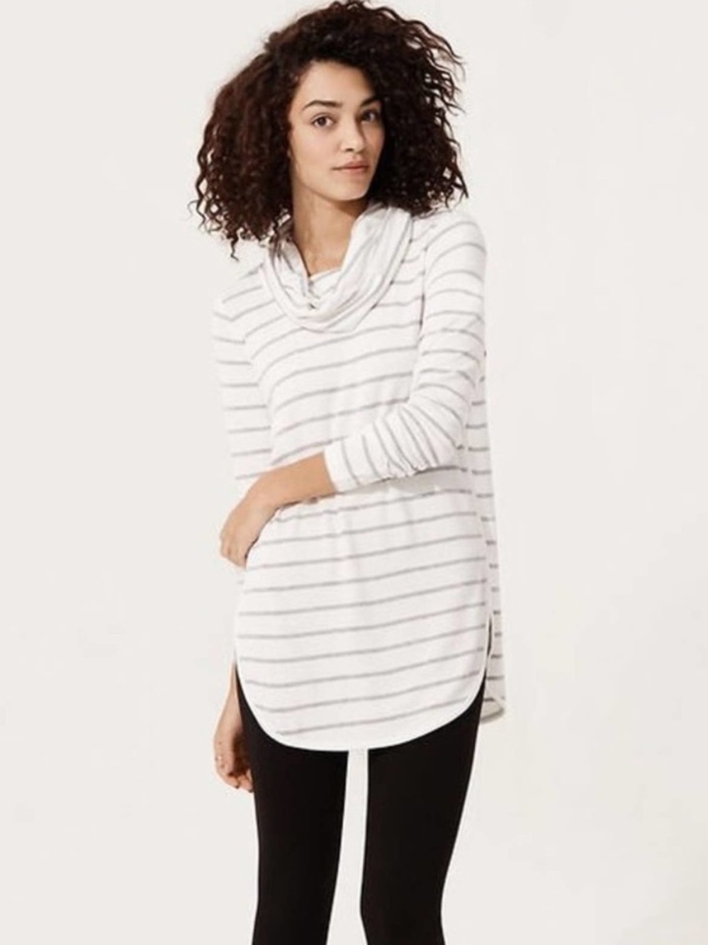 Lou & Grey SignatureSoft funnel neck tunic